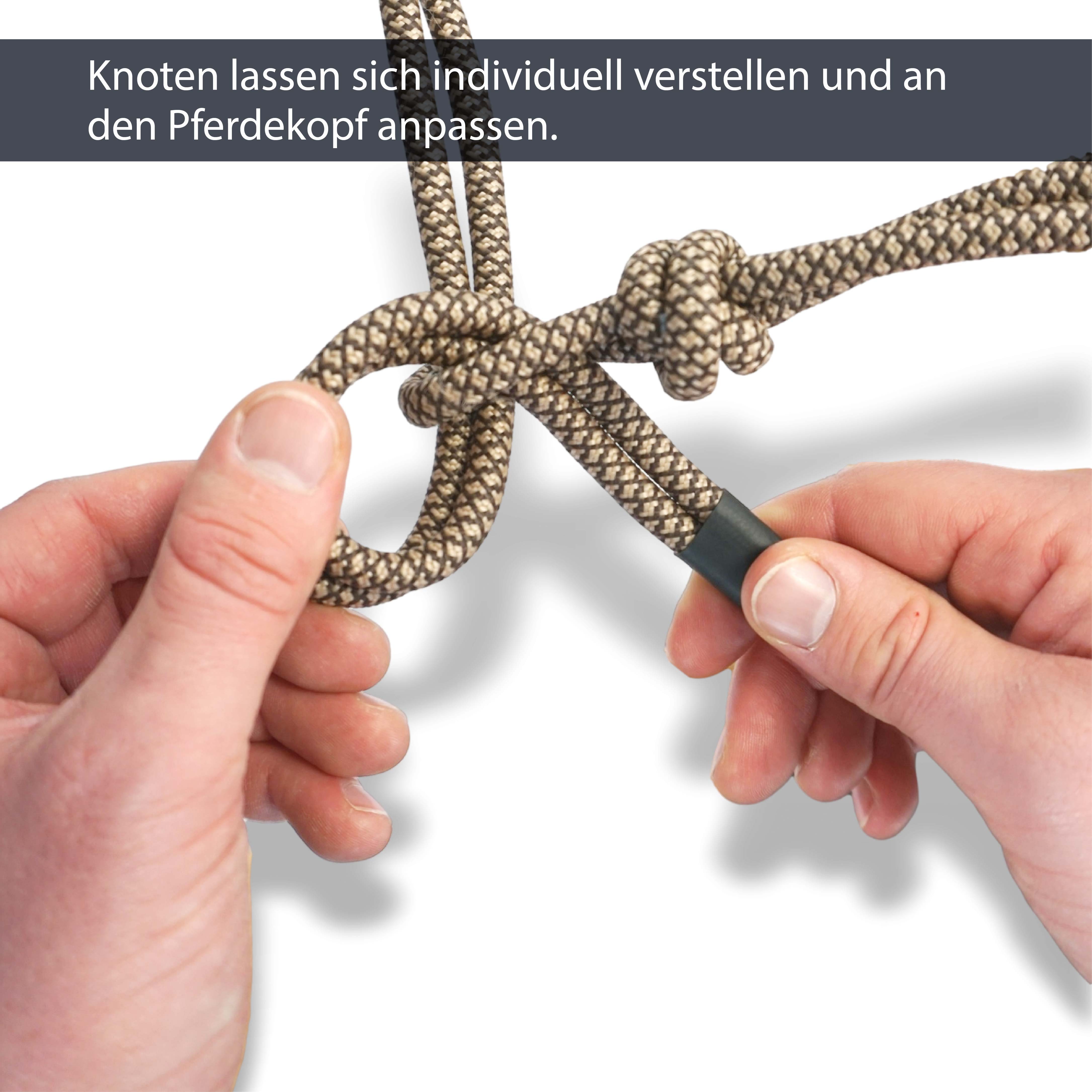 Knotenhalfter für Bodenarbeit, Trainingshalfter